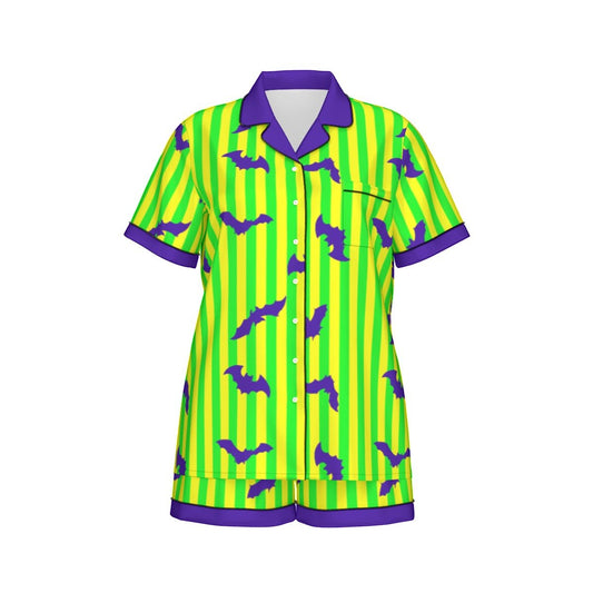 Haunted Halloween Party Adult Pajama Set cosplaydisney adultWrong Lever Clothing