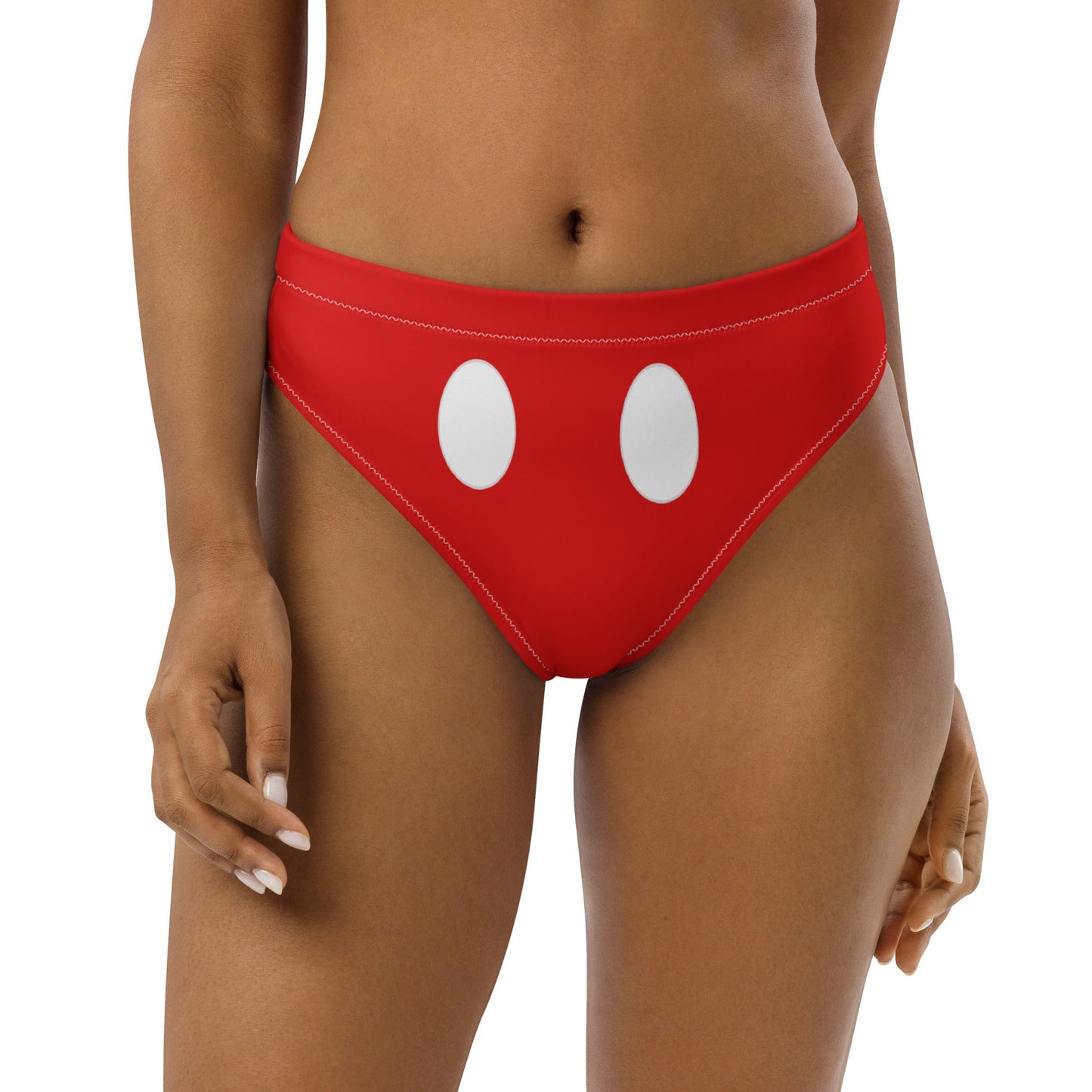 Hey Mick Recycled high-waisted bikini bottom disney adultdisney bikiniWrong Lever Clothing