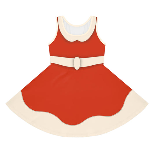 Holiday Bowtique Dress – Vintage Red Santa - Inspired Skater Dress | Jollywood Nights Outfit | Festive Disneybound Look christmas cosplaycosplayAll Over PrintsWrong Lever Clothing