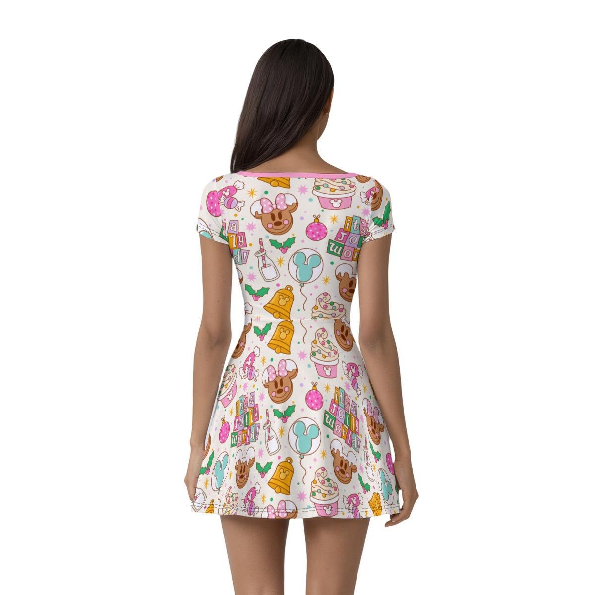 Holiday Park Treats Christmas Snack Dress 100 years of wonderactive disney familyAthletic Dress with ShortsWrong Lever Clothing