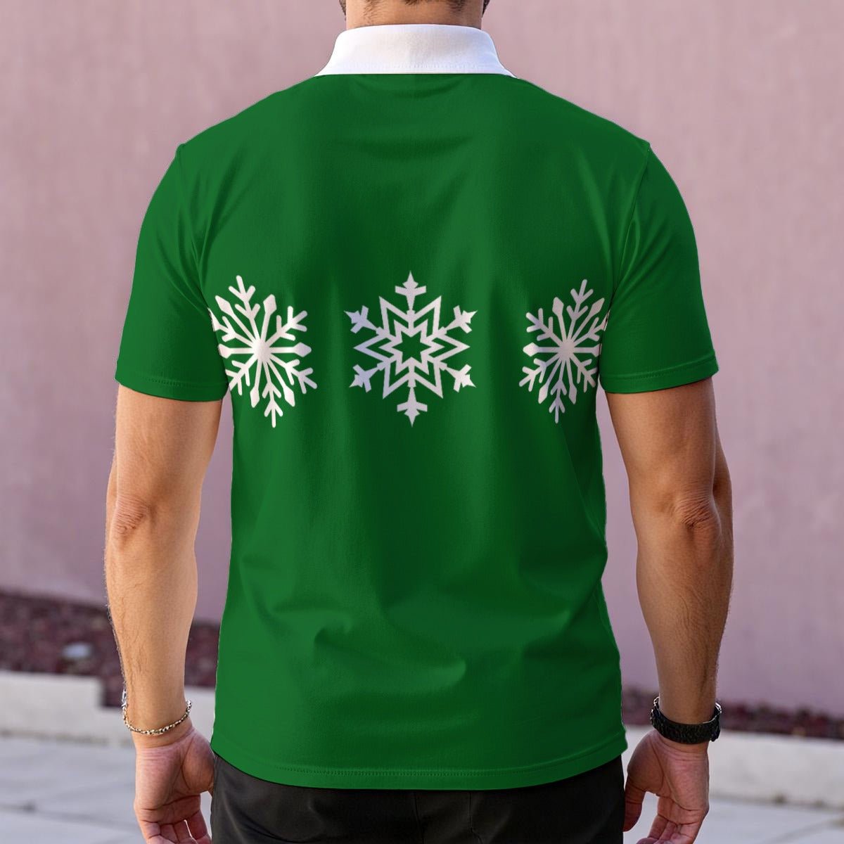 Holiday Snowflake Men's Polo adult christmasadult christmas topWrong Lever Clothing