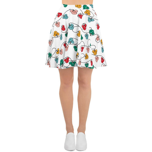 Inspired Christmas Lights Skater Skirt christmas lightsDisney christmasWrong Lever Clothing