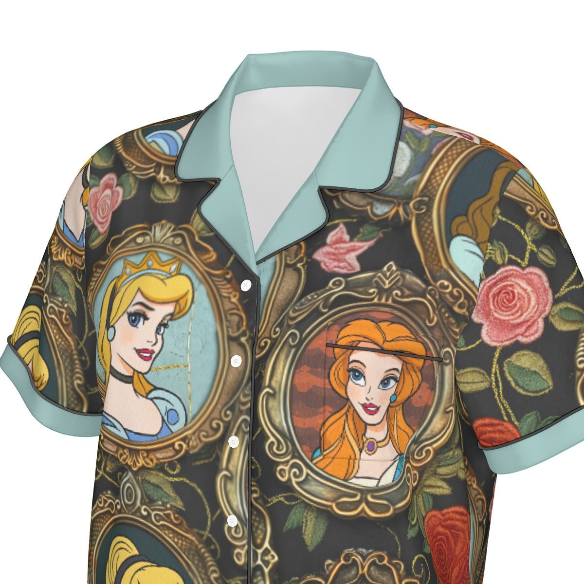 Inspired Portraits Women's Imitation Silk short sleeve Pajama Set Wrong Lever Clothing