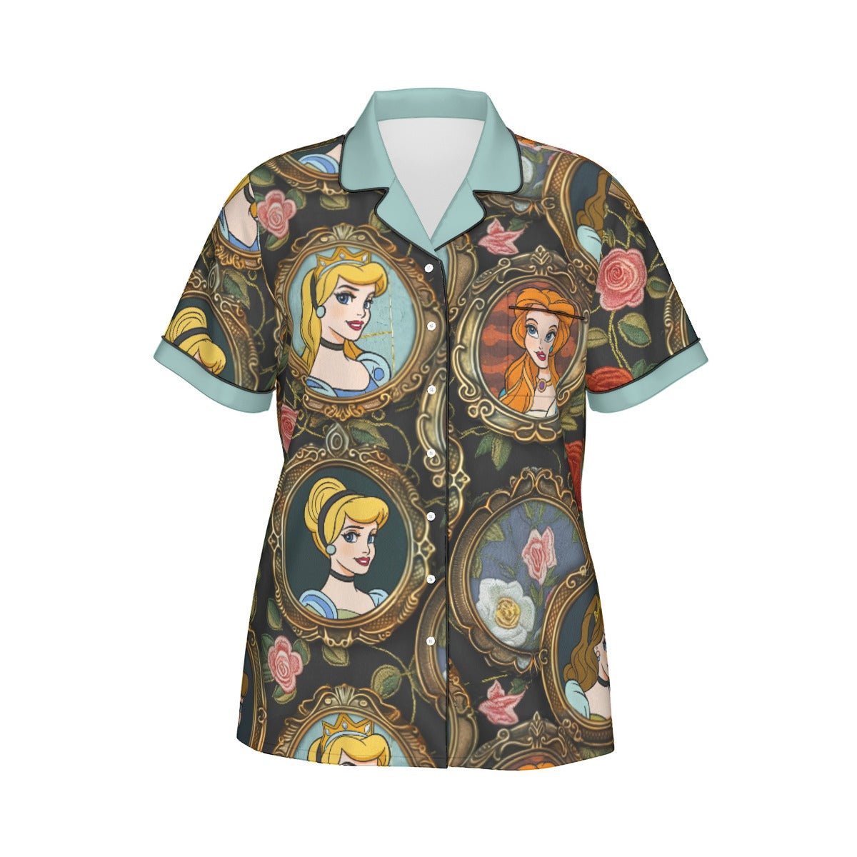 Inspired Portraits Women's Imitation Silk short sleeve Pajama Set Wrong Lever Clothing