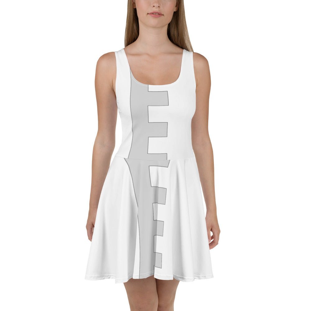 Lab Coat Evil Villain Skater Dress L Lab Coat Evil Villain Skater Dress L