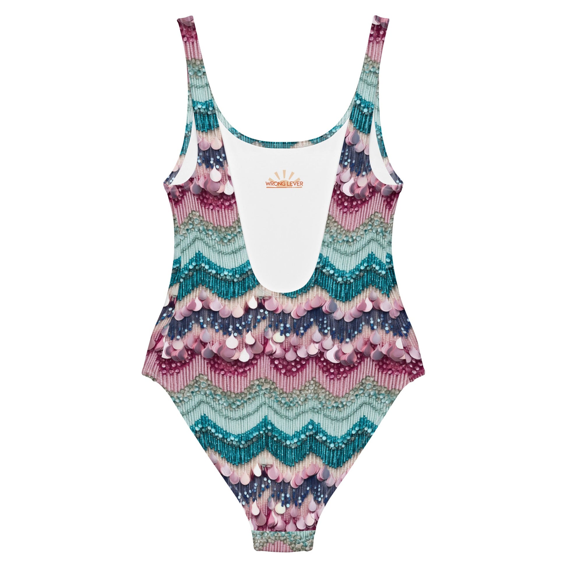 Lovers Era One - Piece Swimsuit or Bodysuit - Beads Printed on Fabric beaded stylebodycon dressWrong Lever Clothing