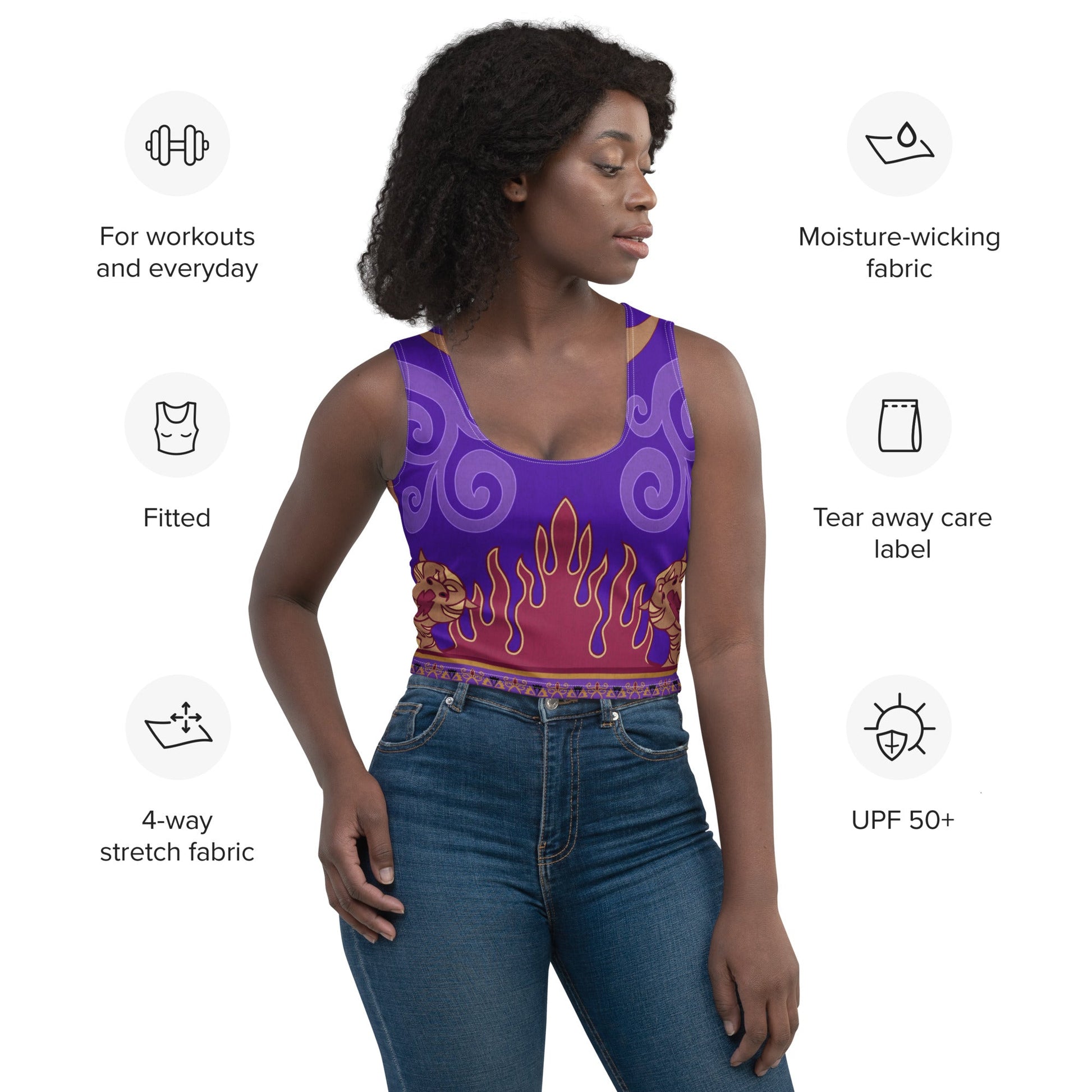 Magic Carpet Crop Top aladdincharacter costumeWrong Lever Clothing