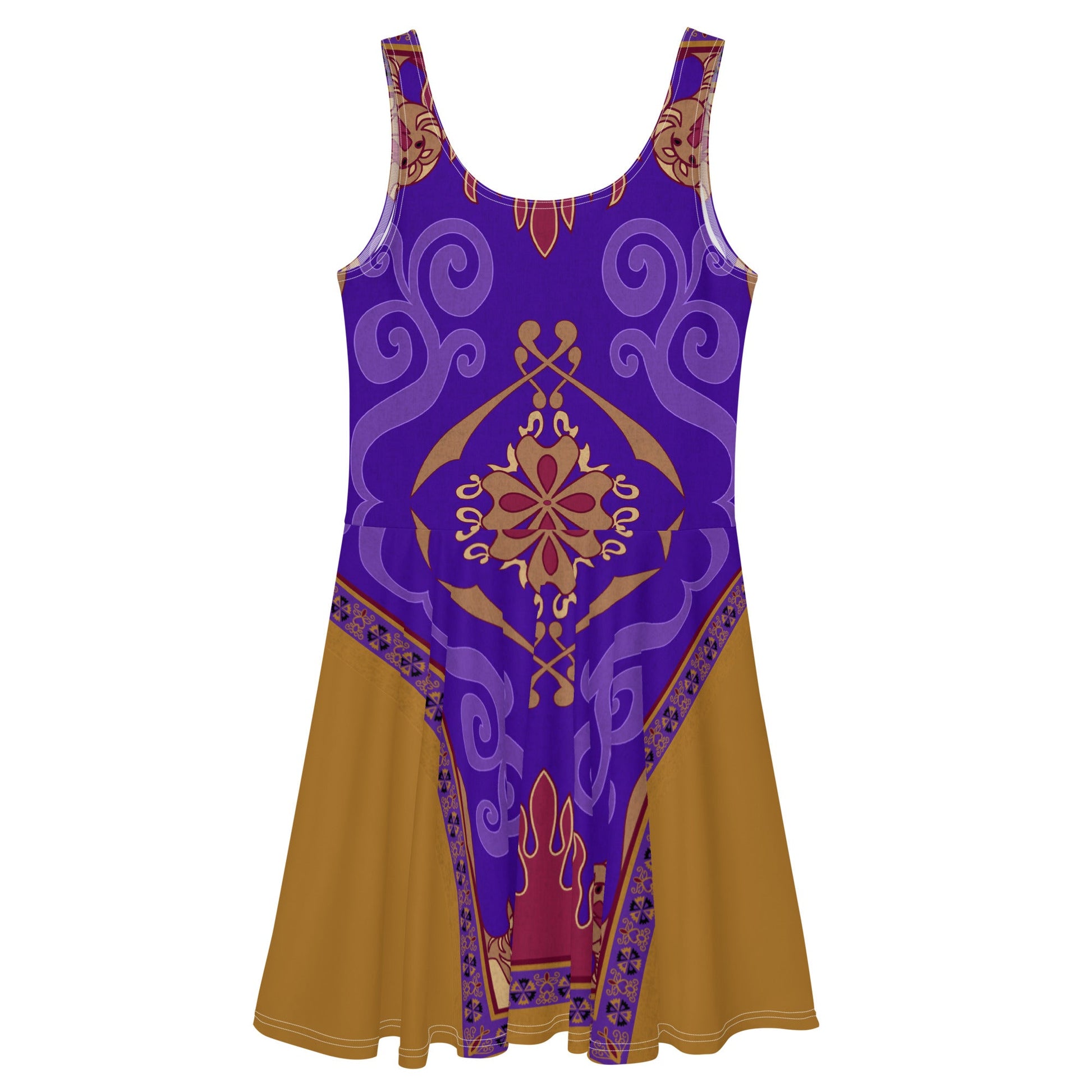 Magic Carpet Skater Dress AladdincosplayWrong Lever Clothing