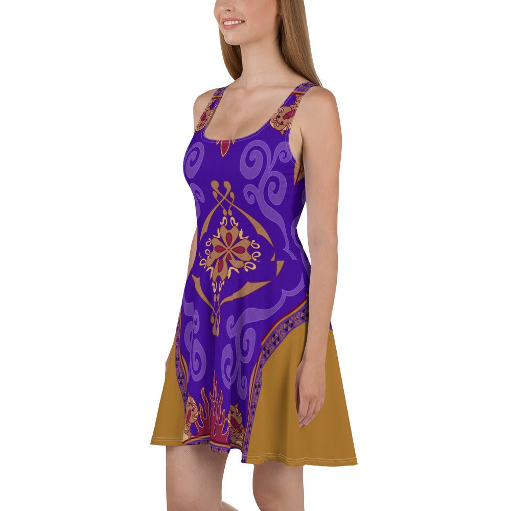 Magic Carpet Skater Dress AladdincosplayWrong Lever Clothing