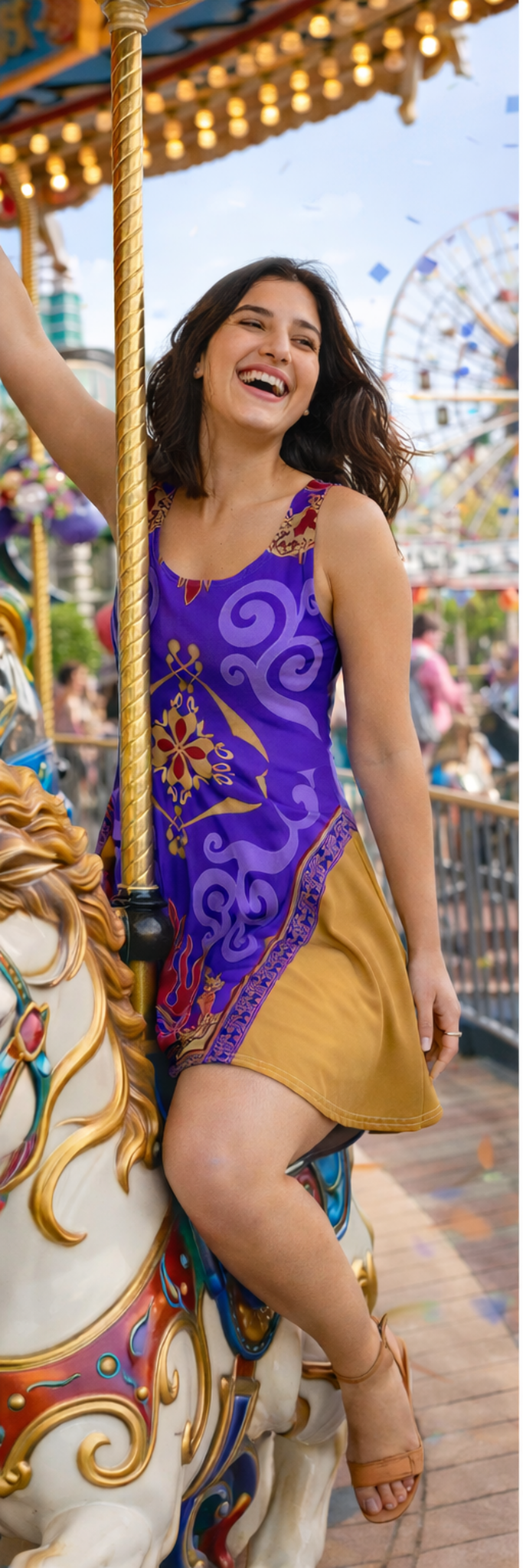 Magic Carpet Skater Dress AladdincosplayWrong Lever Clothing