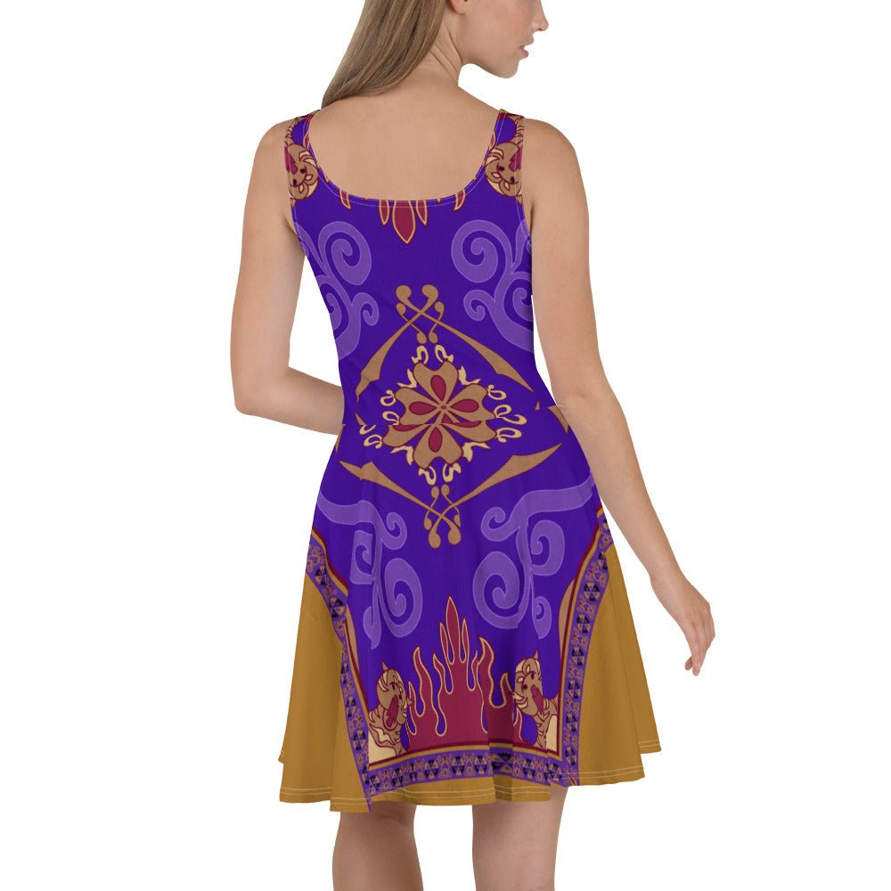 Magic Carpet Skater Dress AladdincosplayWrong Lever Clothing