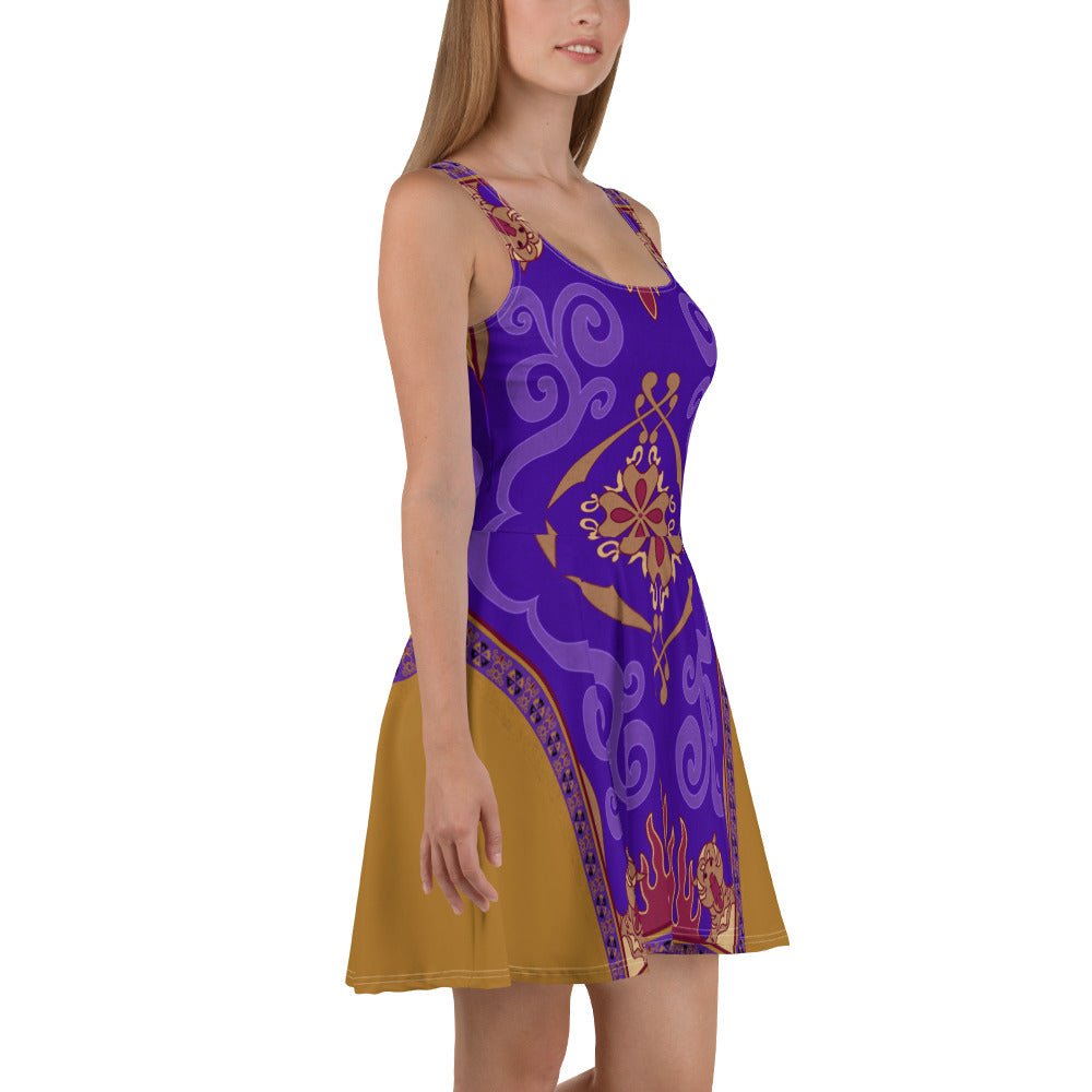 Magic Carpet Skater Dress AladdincosplayWrong Lever Clothing