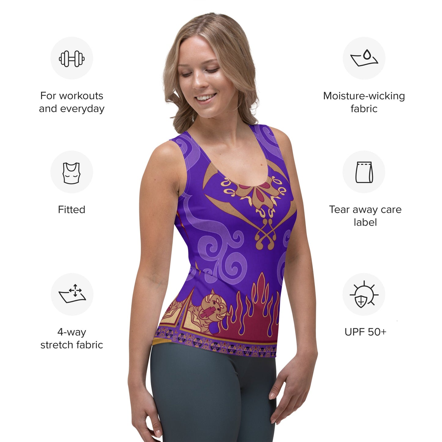 Magic Carpet Tank Top aladdincharacter costumeWrong Lever Clothing