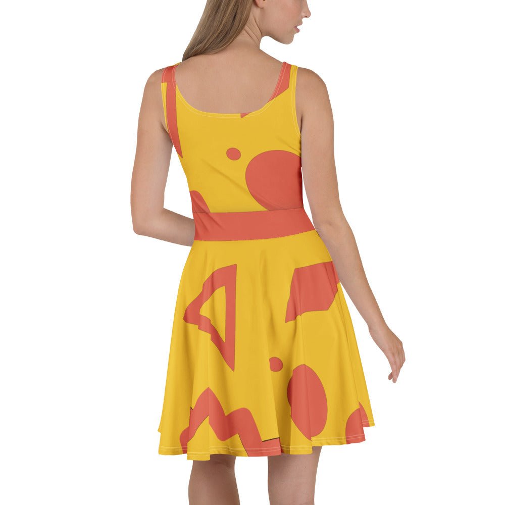 Magic Lamp Vacation Genie Skater Dress aladdin genieboundingWrong Lever Clothing