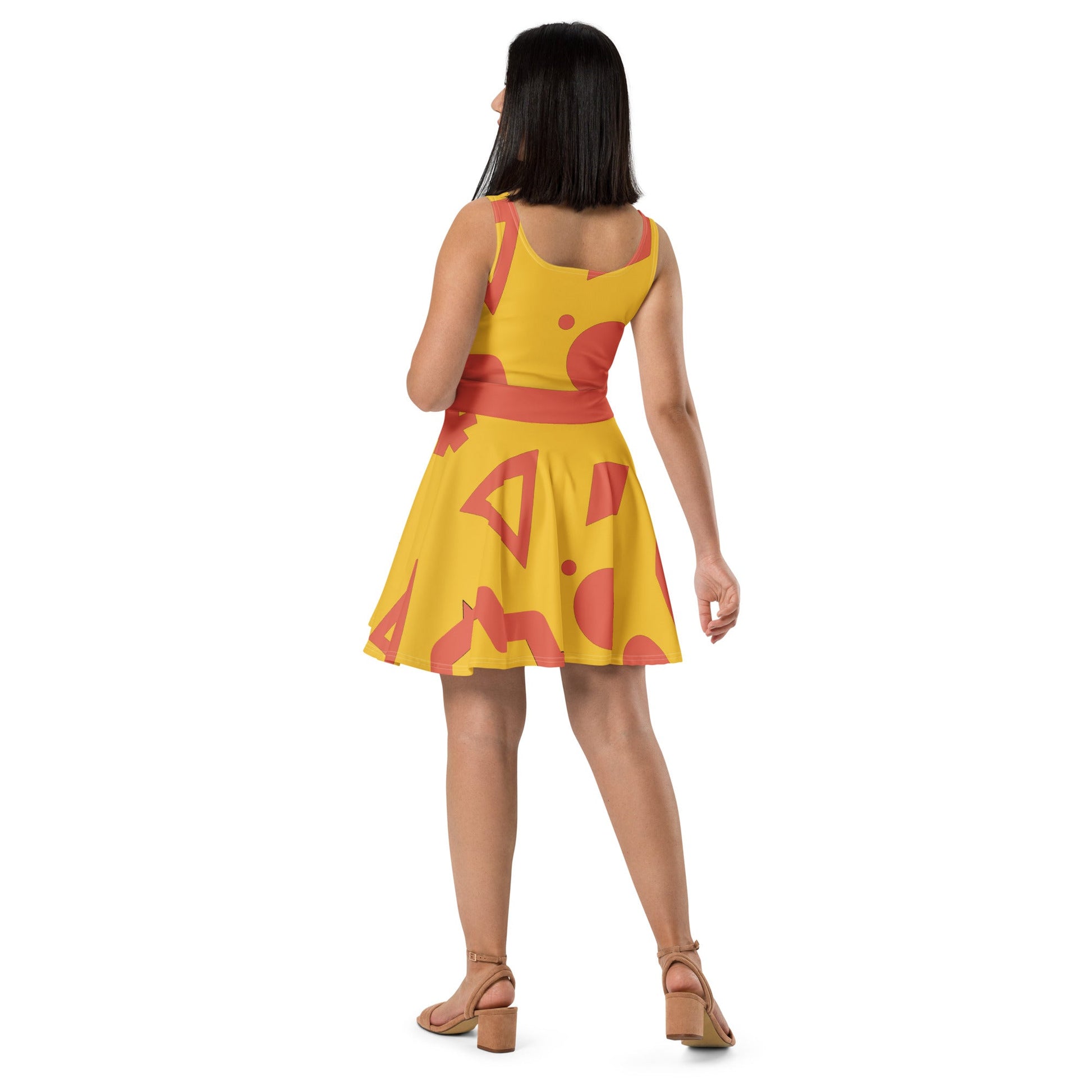 Magic Lamp Vacation Genie Skater Dress aladdin genieboundingWrong Lever Clothing