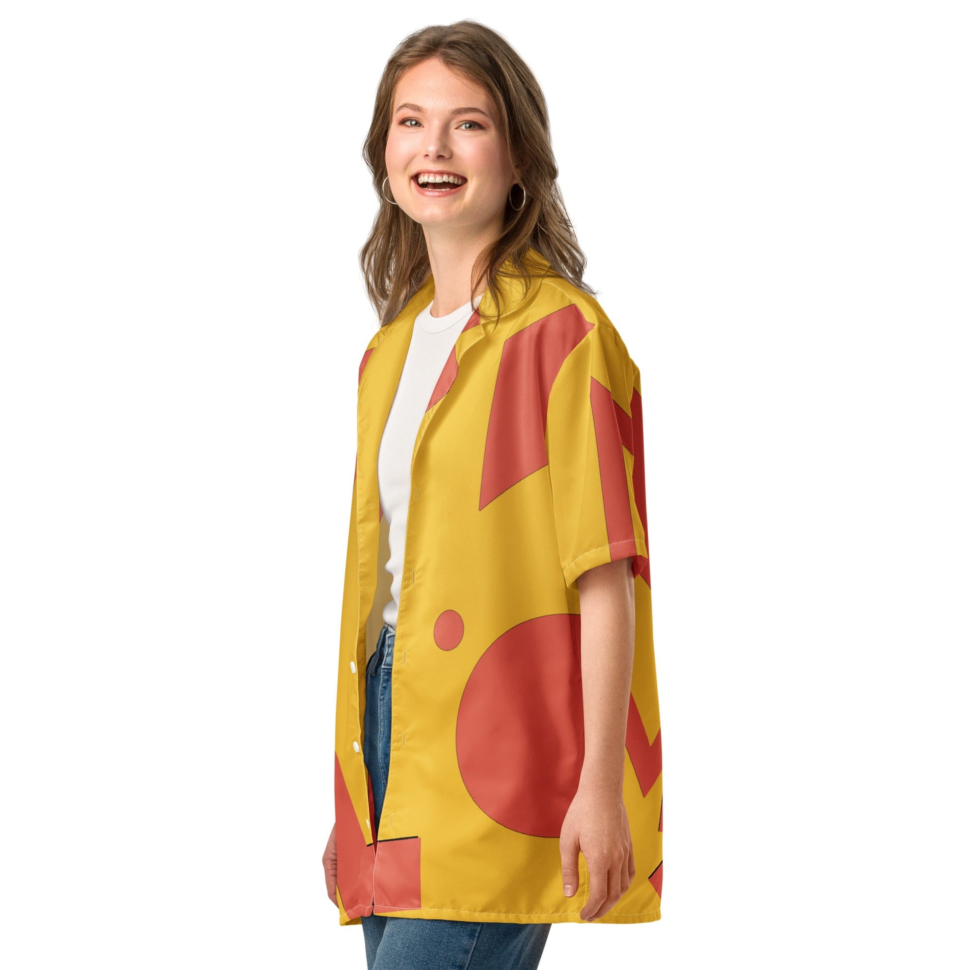 Magic Lamp Vacation Genie Unisex button shirt 90s disneyaladdin costumeWrong Lever Clothing