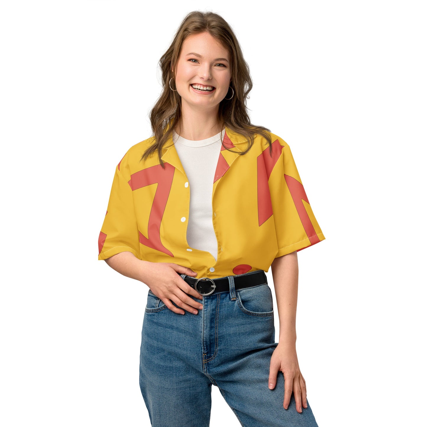 Magic Lamp Vacation Genie Unisex button shirt 90s disneyaladdin costumeWrong Lever Clothing