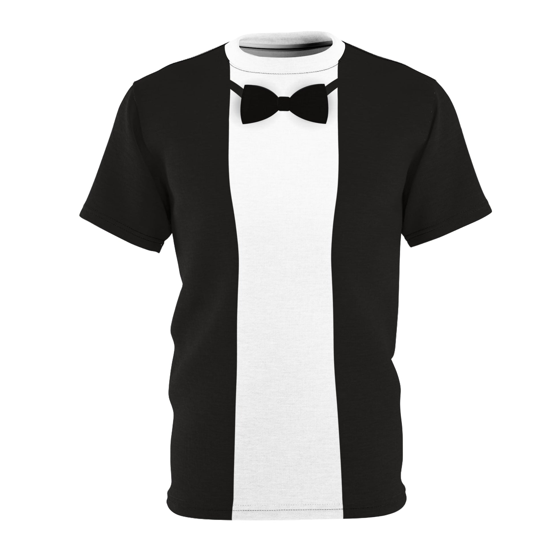 Mens Faux Tuxedo Graphic Shirt, Dapper Penguin Inspired, Novelty Formal Tee disney adultdisney styleAll Over PrintsWrong Lever Clothing