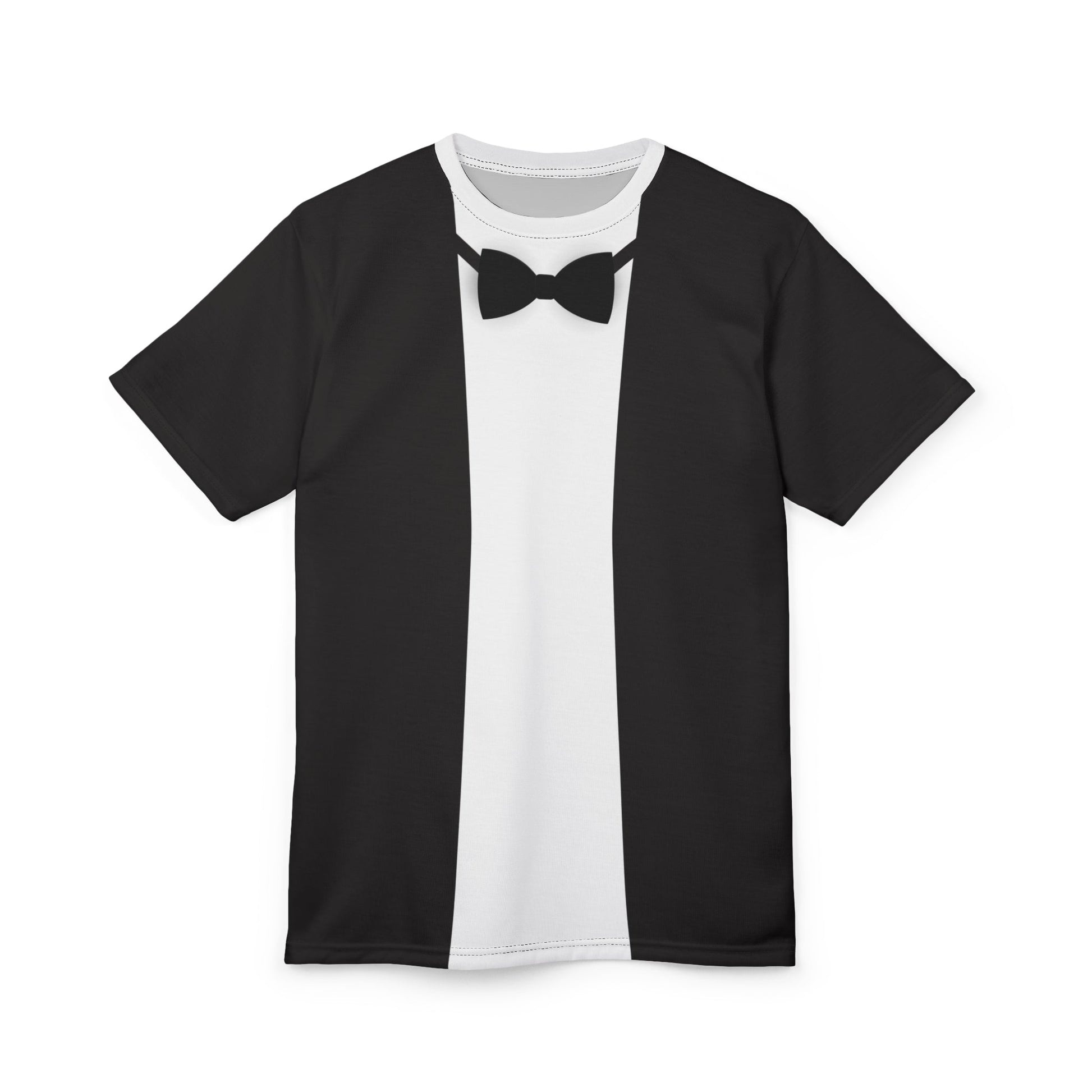 Mens Faux Tuxedo Graphic Shirt, Dapper Penguin Inspired, Novelty Formal Tee disney adultdisney styleAll Over PrintsWrong Lever Clothing