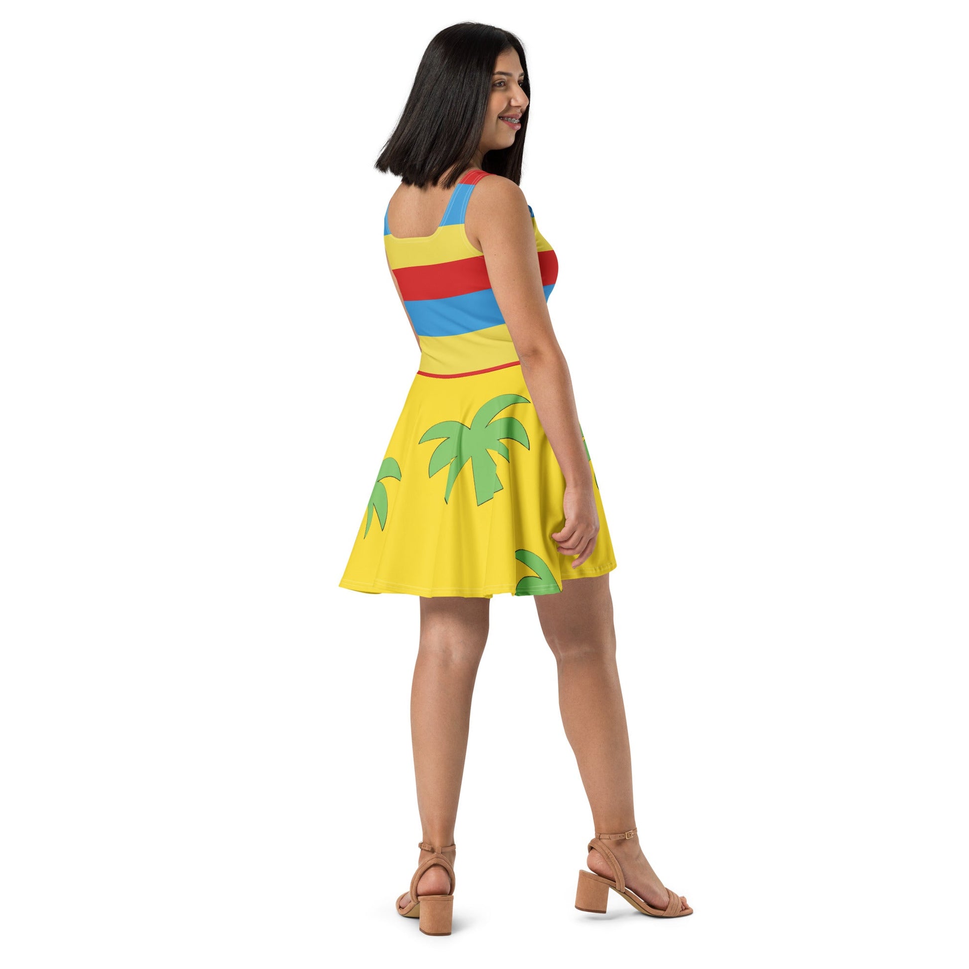 Merlin Vacation Skater Dress All Over PrintcosplayWrong Lever Clothing