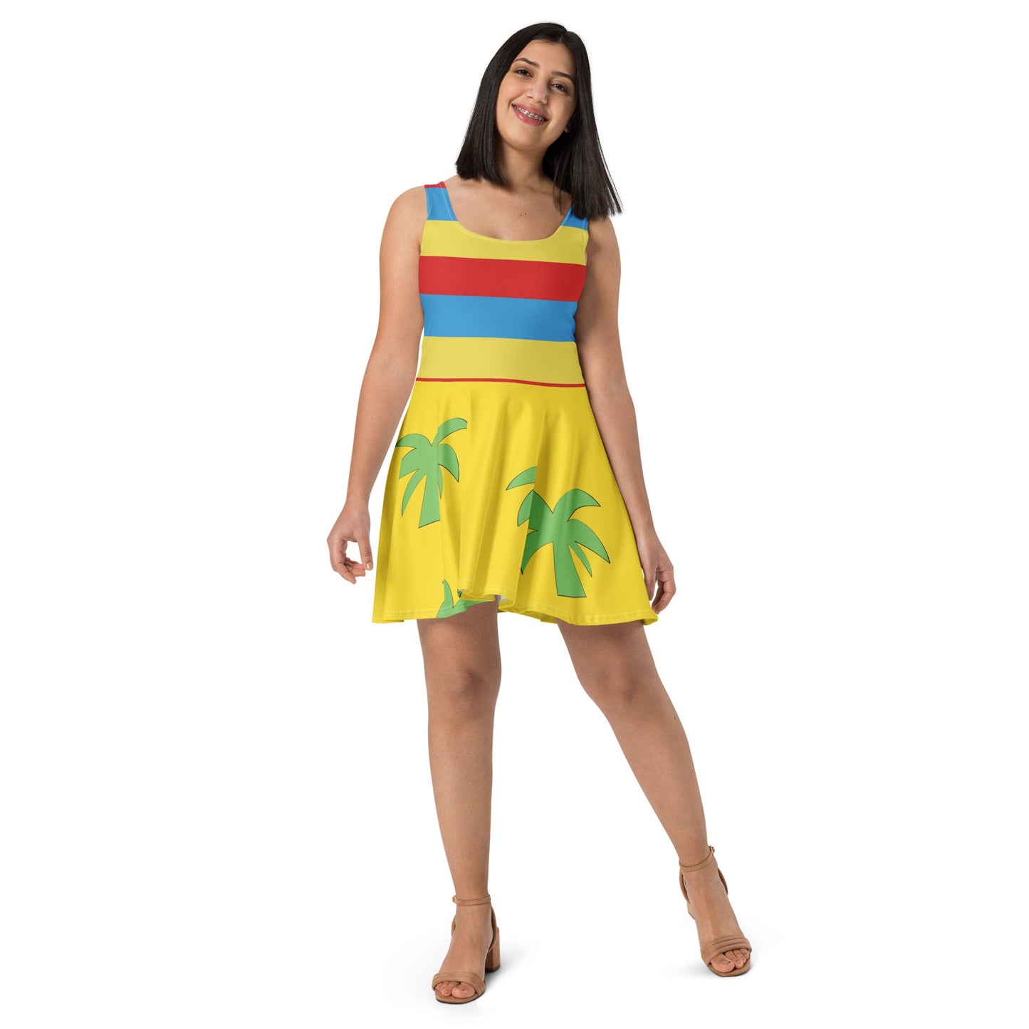 Merlin Vacation Skater Dress All Over PrintcosplayWrong Lever Clothing