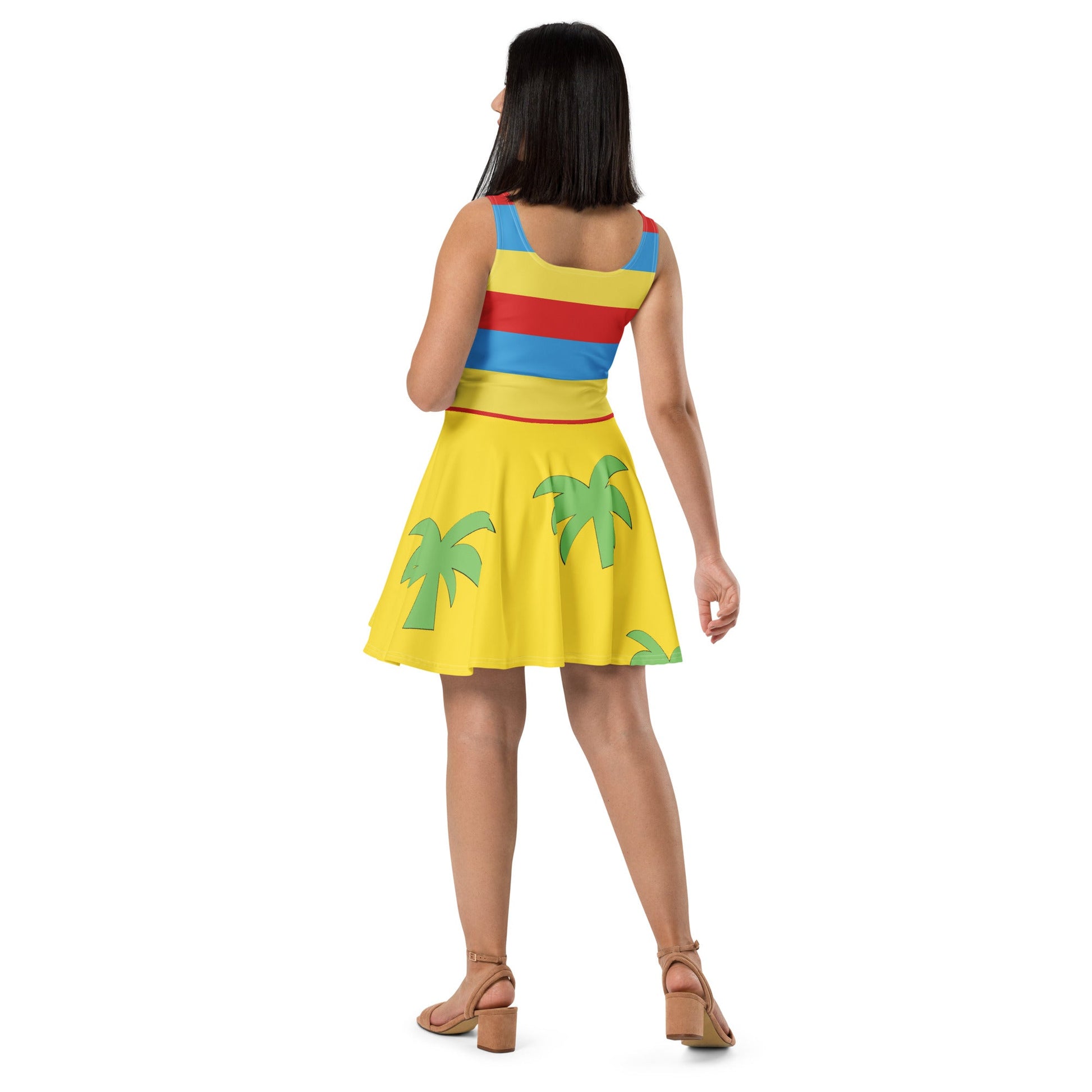 Merlin Vacation Skater Dress All Over PrintcosplayWrong Lever Clothing