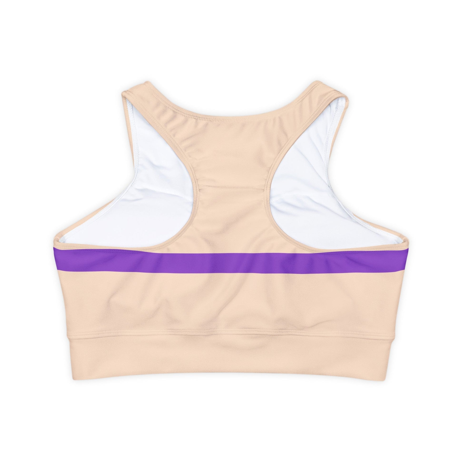 Mermaid Shells Fully Lined, Padded Sports Bra All Over PrintAOPAll Over PrintsWrong Lever Clothing