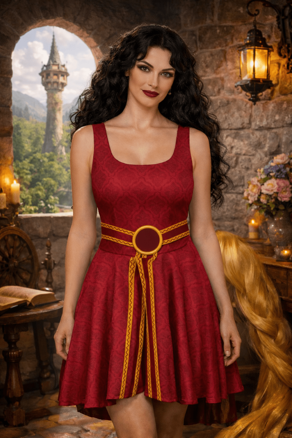 Mother Knows Best Inspired Skater Dress | Villain Inspired Dress boundingcosplayWrong Lever Clothing