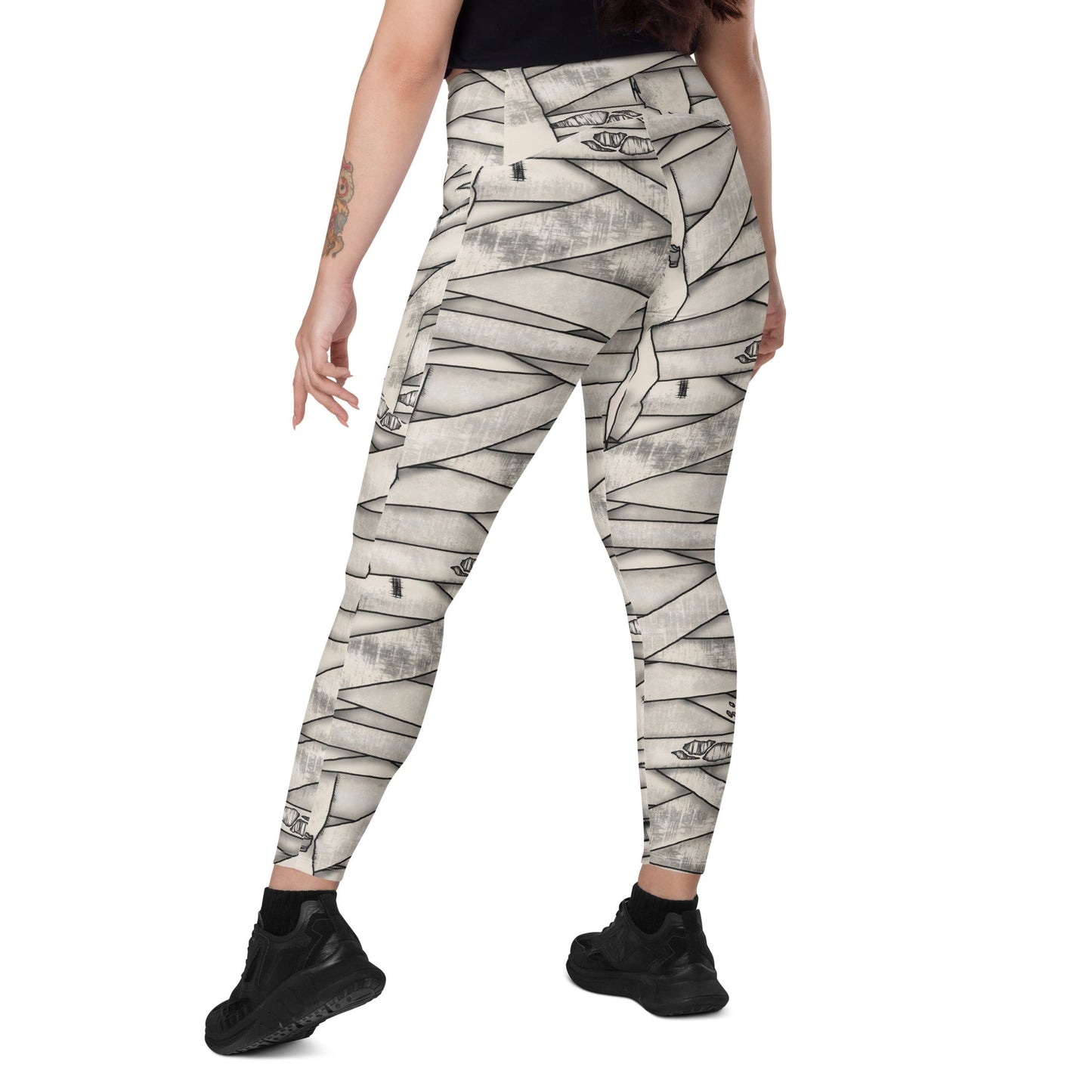 Mummy Halloween Leggings with pockets cosplaydisney halloweenWrong Lever Clothing