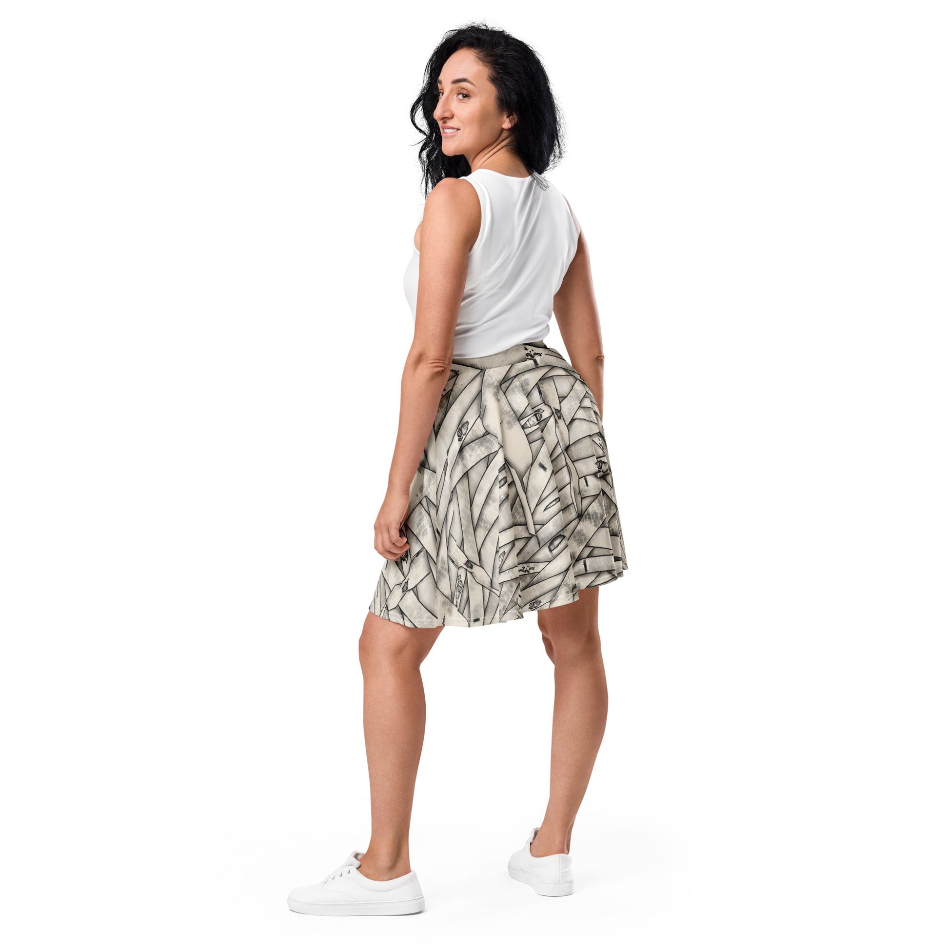 Mummy Halloween Skater Skirt cosplaydisney halloweenWrong Lever Clothing