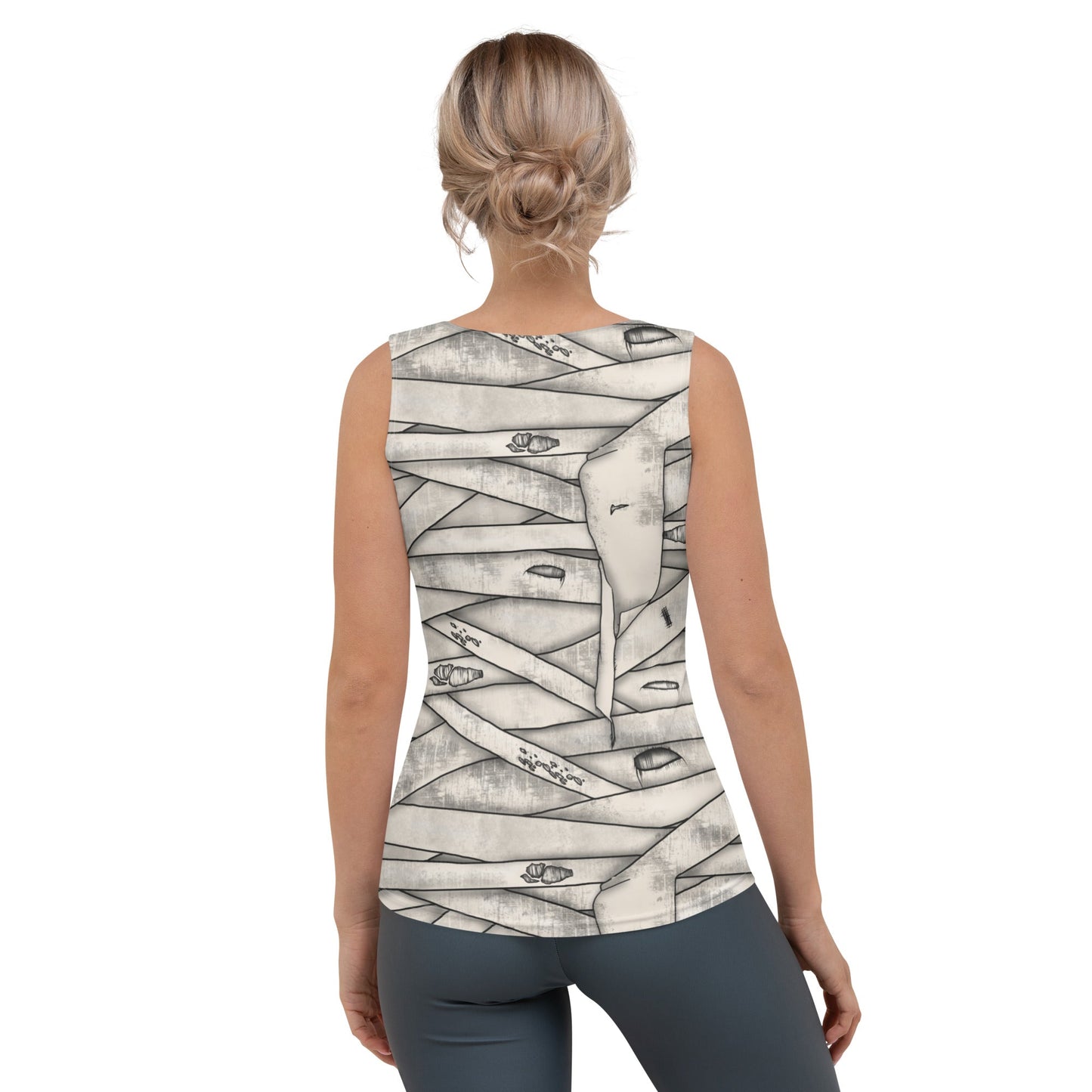 Mummy Halloween Tank Top cosplaycostume shirtWrong Lever Clothing