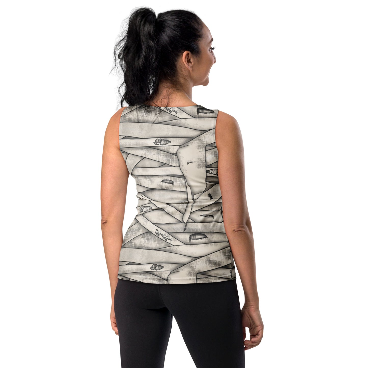 Mummy Halloween Tank Top cosplaycostume shirtWrong Lever Clothing