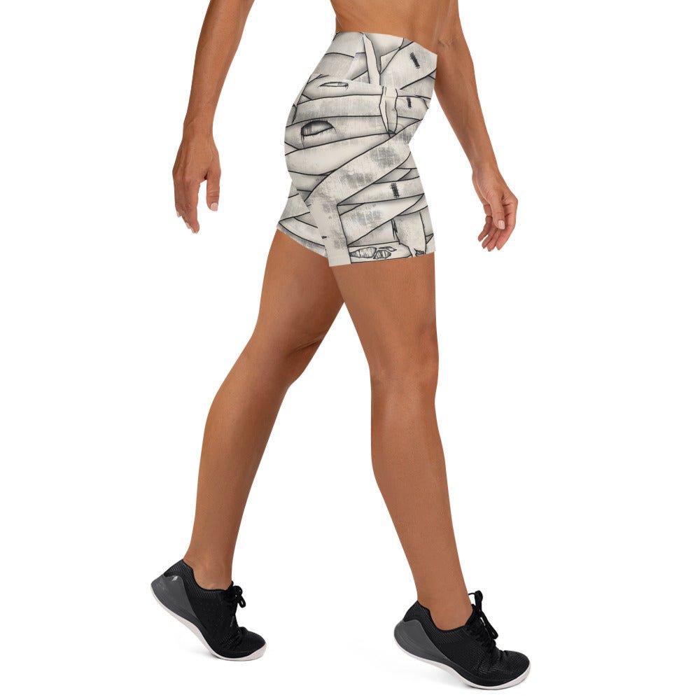 Mummy Halloween Yoga Shorts Bike shortscosplayWrong Lever Clothing