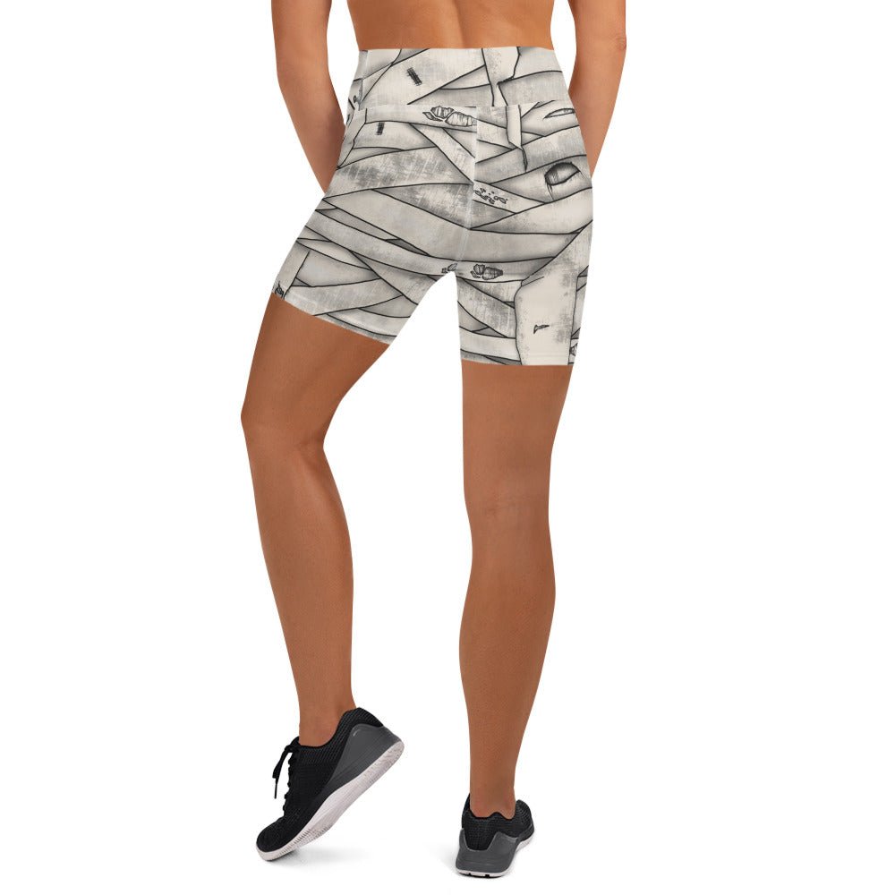 Mummy Halloween Yoga Shorts Bike shortscosplayWrong Lever Clothing