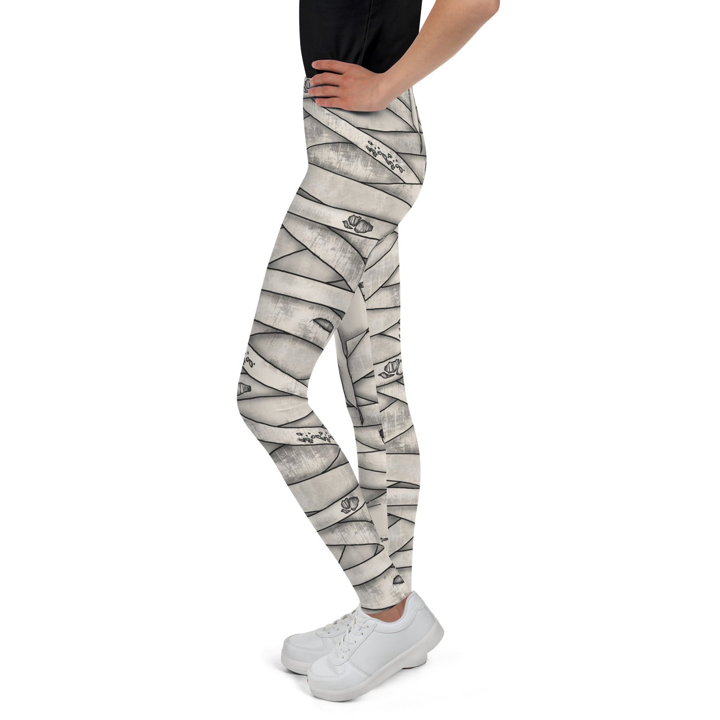 Mummy Halloween Youth Leggings child halloweencosplayWrong Lever Clothing