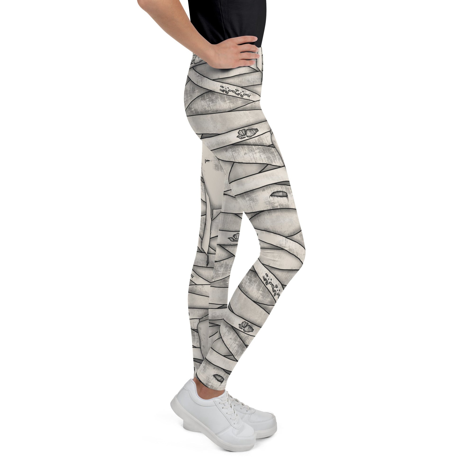 Mummy Halloween Youth Leggings child halloweencosplayWrong Lever Clothing