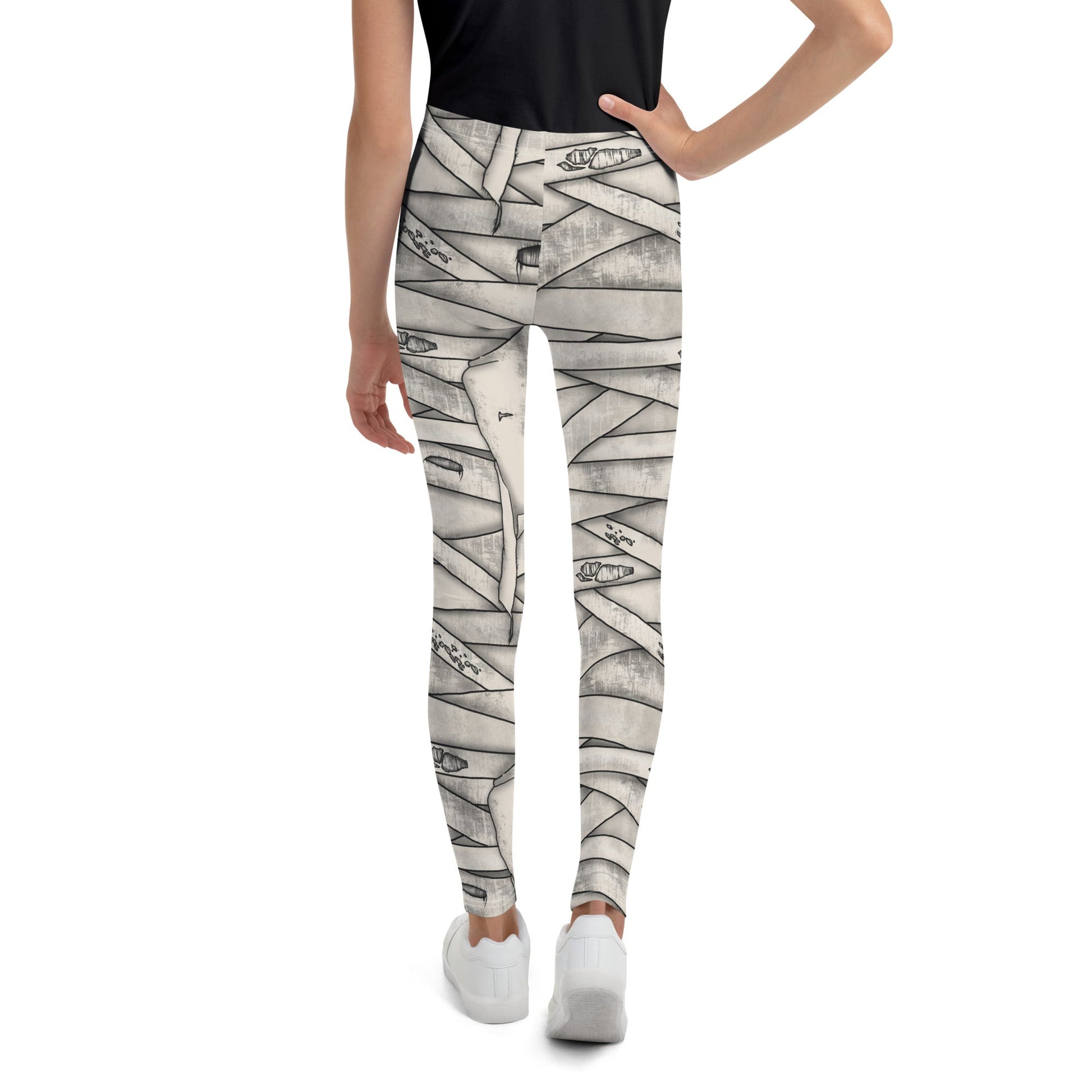 Mummy Halloween Youth Leggings child halloweencosplayWrong Lever Clothing