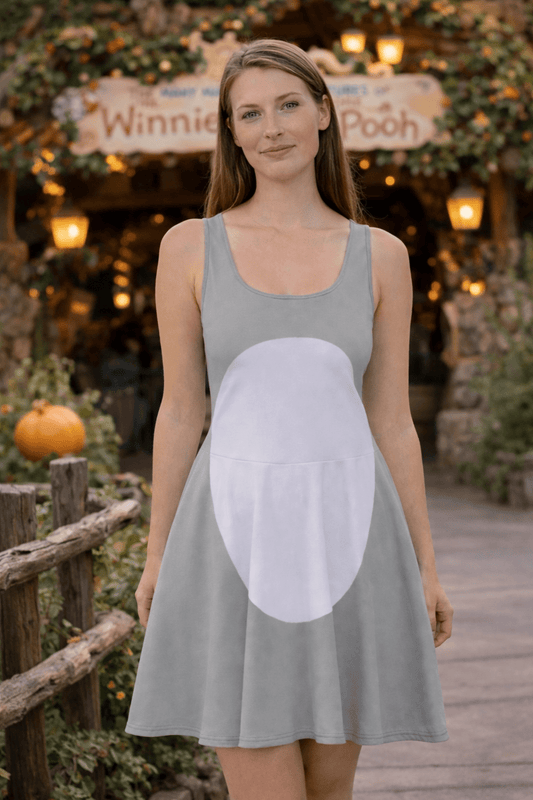 Oh Bother Eeyore Inspired Skater Dress 100 acre woodsdisney cosplaySkater DressWrong Lever Clothing