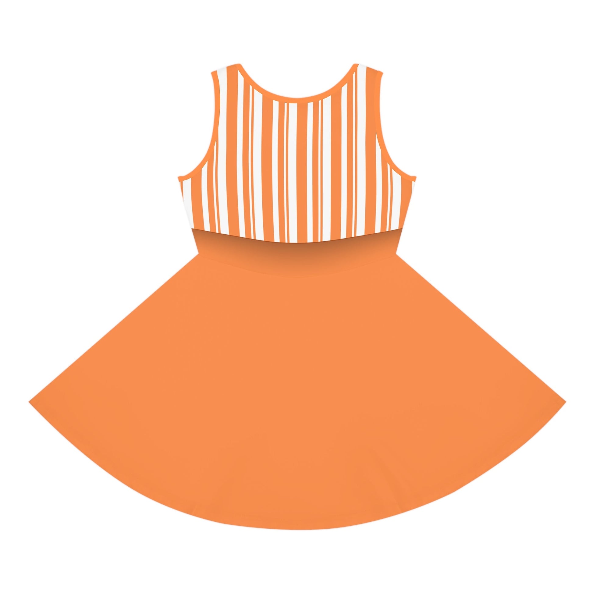 Orange Dapper Day Main St Magic Inspired Girl's Skater Dress - Bounding Main St USA Style adult disney halloweenadult halloweenAll Over PrintsWrong Lever Clothing