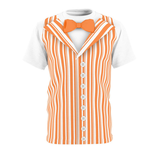 Orange Dapper Day Main St Magic Inspired Unisex short sleeve shirt - Bounding Main St USA Style adult disney halloweenadult halloweenAll Over PrintsWrong Lever Clothing
