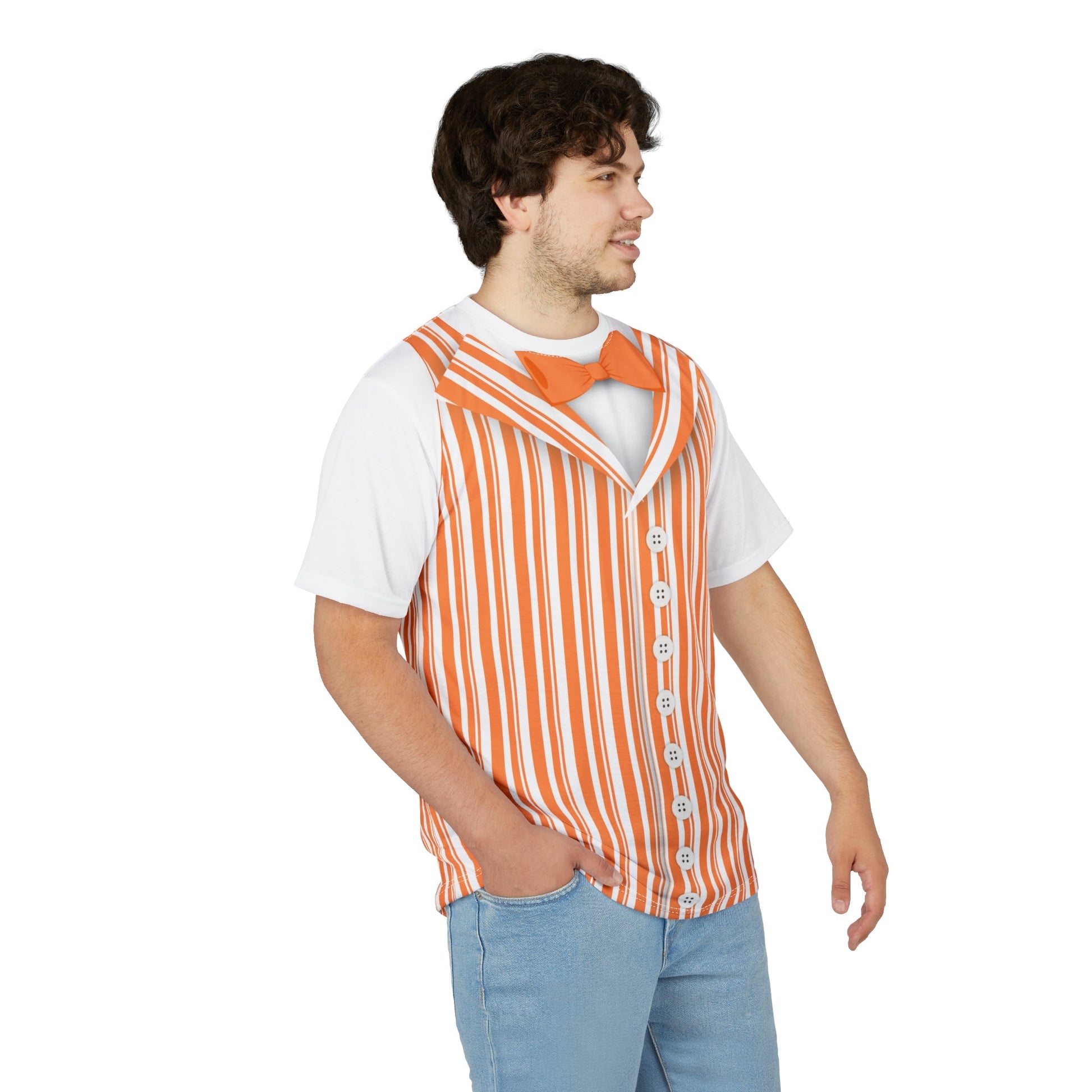 Orange Dapper Day Main St Magic Inspired Unisex short sleeve shirt - Bounding Main St USA Style adult disney halloweenadult halloweenAll Over PrintsWrong Lever Clothing