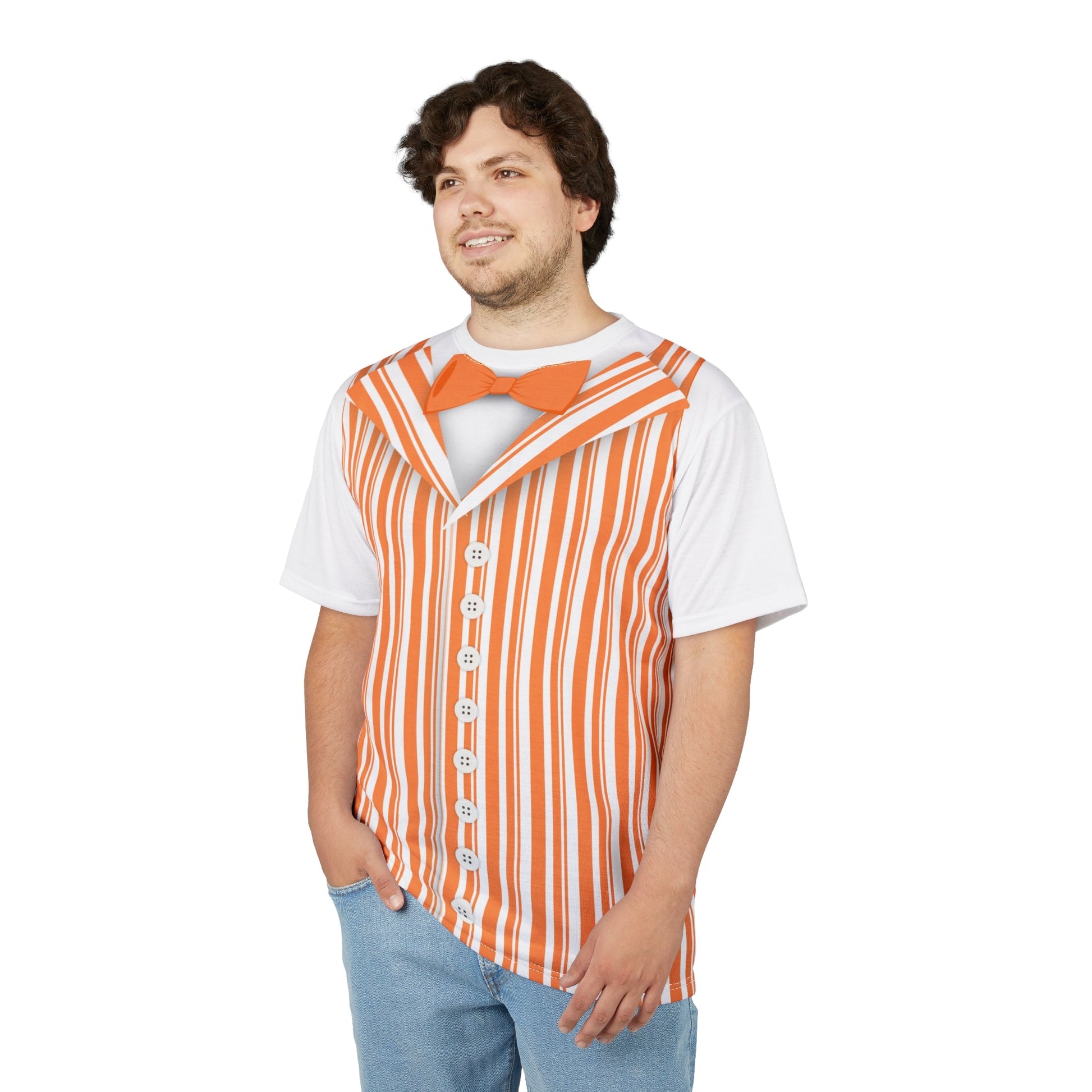 Orange Dapper Day Main St Magic Inspired Unisex short sleeve shirt - Bounding Main St USA Style adult disney halloweenadult halloweenAll Over PrintsWrong Lever Clothing