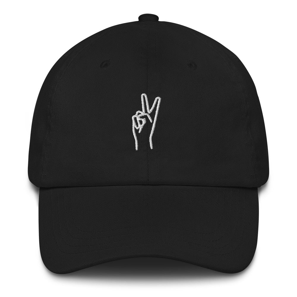 Peace Dad hat happiness is addictiveWrong Lever Clothing