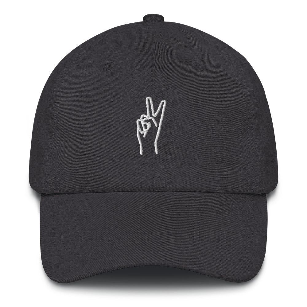 Peace Dad hat happiness is addictiveWrong Lever Clothing