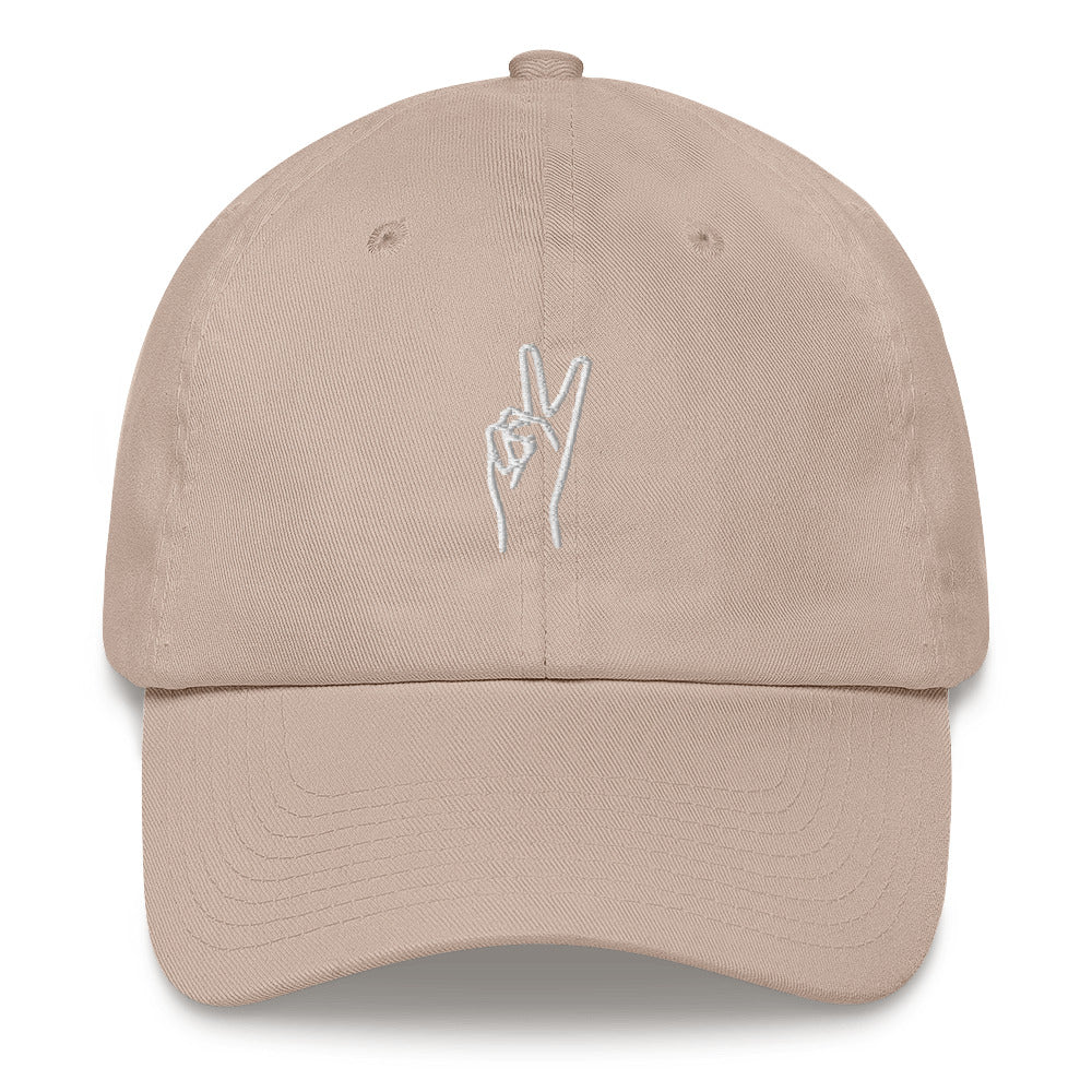 Peace Dad hat happiness is addictiveWrong Lever Clothing