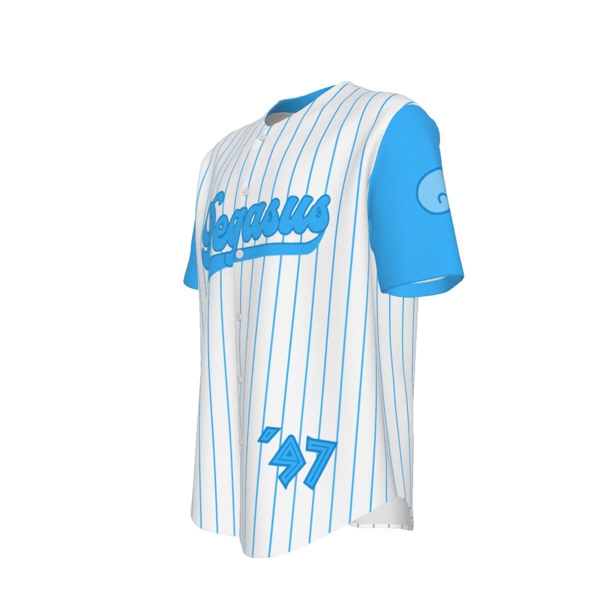 Pegasus Hercules Inspired Unisex Short Sleeve Baseball Jersey 90s herculesdisney cosplayBaseball JerseyWrong Lever Clothing