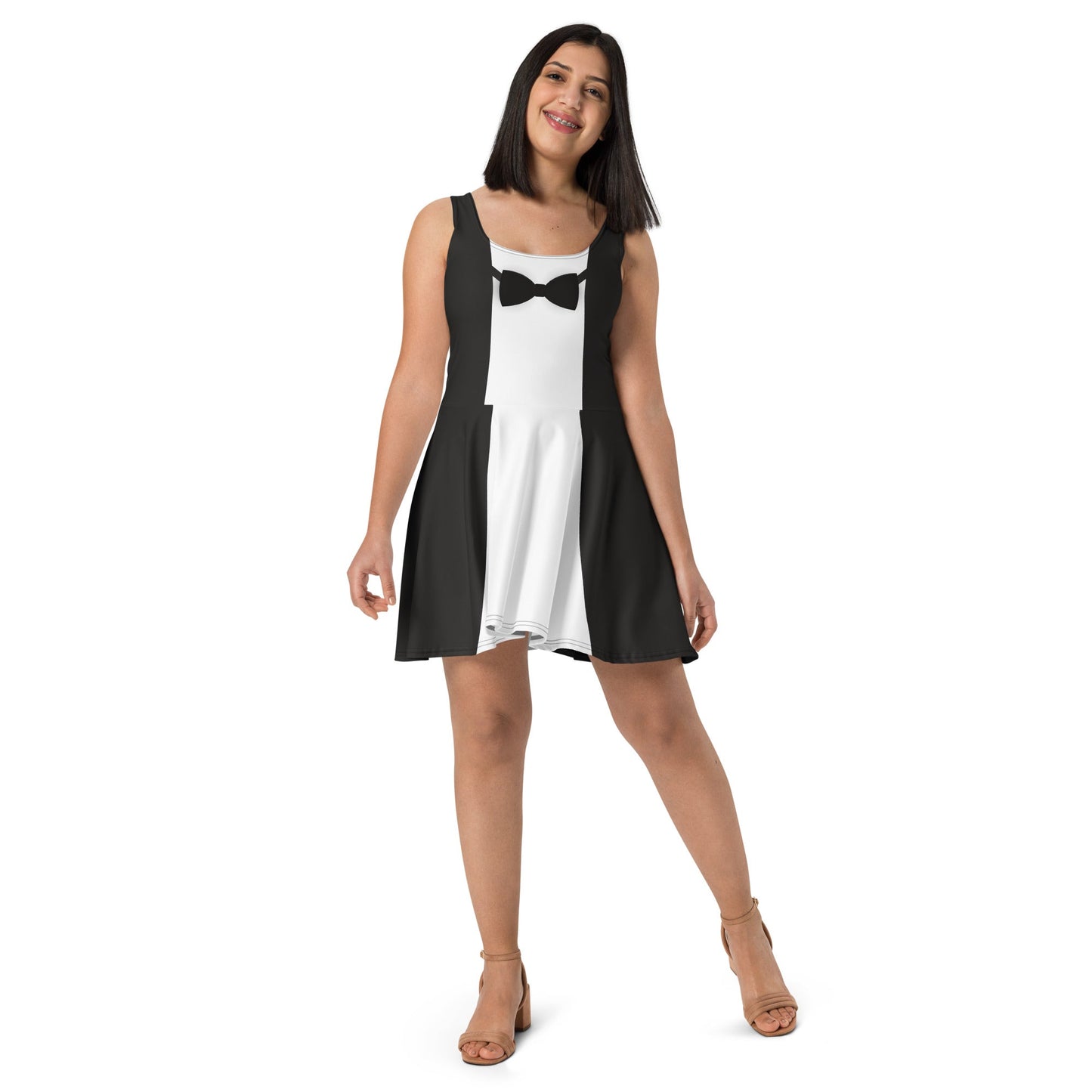 Penguin Inspired Faux Tuxedo Dress – Vintage Musical Waiter Look – Dapper Day Outfit – Theme Park Dress cosplaydisney adultWrong Lever Clothing