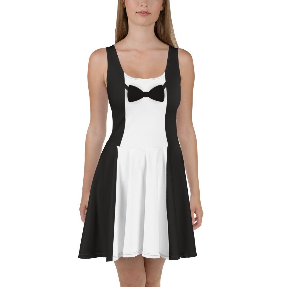 Penguin Inspired Faux Tuxedo Dress – Vintage Musical Waiter Look – Dapper Day Outfit – Theme Park Dress cosplaydisney adultWrong Lever Clothing