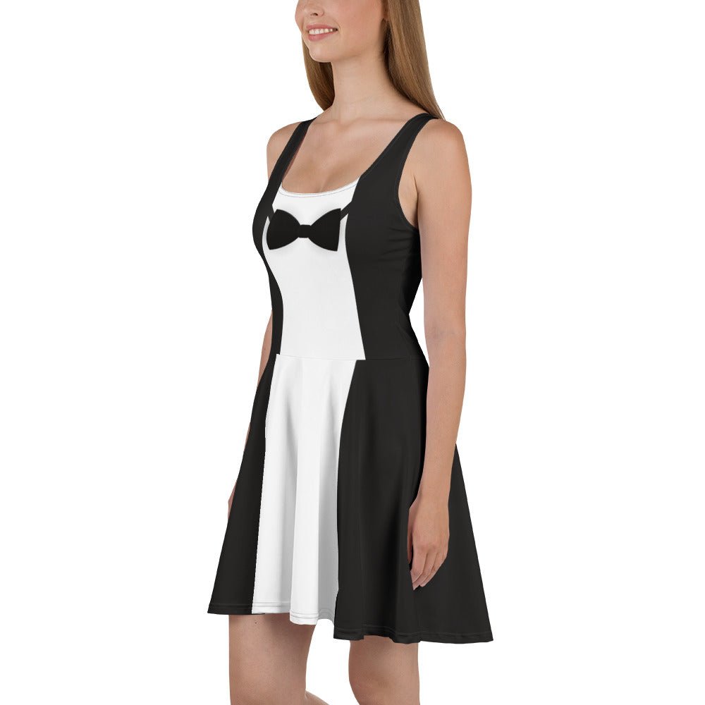 Penguin Inspired Faux Tuxedo Dress – Vintage Musical Waiter Look – Dapper Day Outfit – Theme Park Dress cosplaydisney adultWrong Lever Clothing