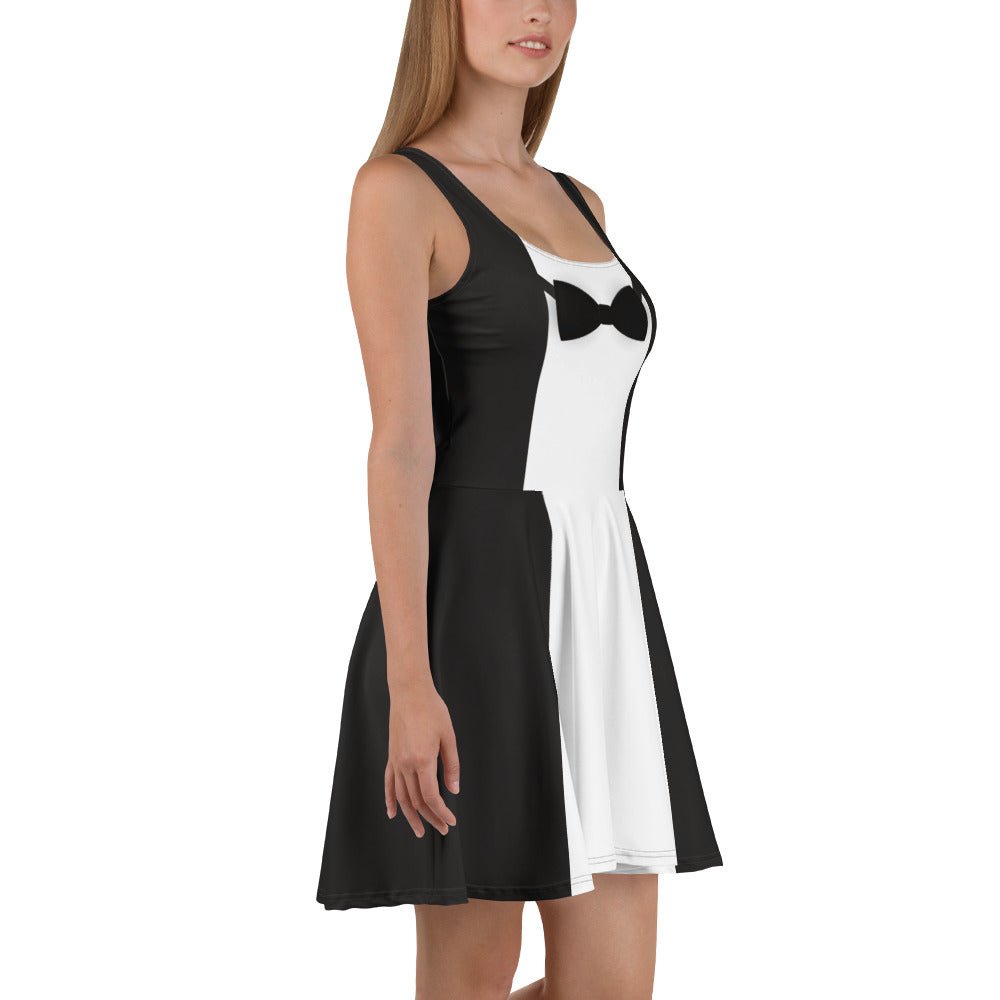 Penguin Inspired Faux Tuxedo Dress – Vintage Musical Waiter Look – Dapper Day Outfit – Theme Park Dress cosplaydisney adultWrong Lever Clothing